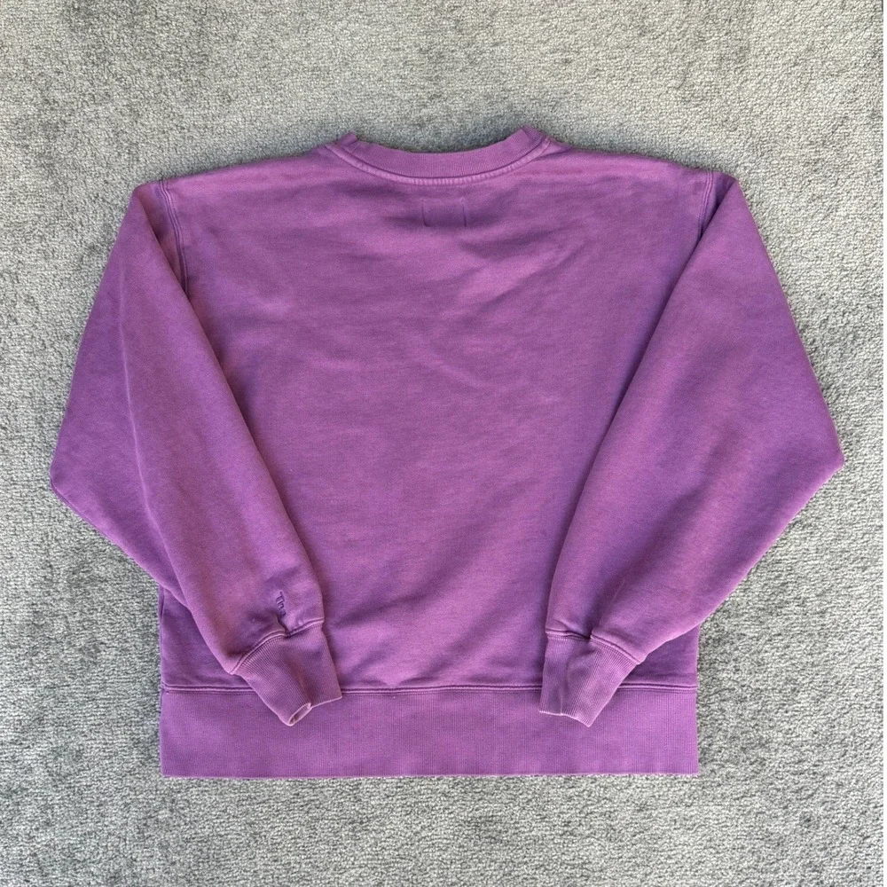 Aritzia Tna CozyAF Perfect Crew Sweatshirt Purple Fleece Pullover Size 1 66428
